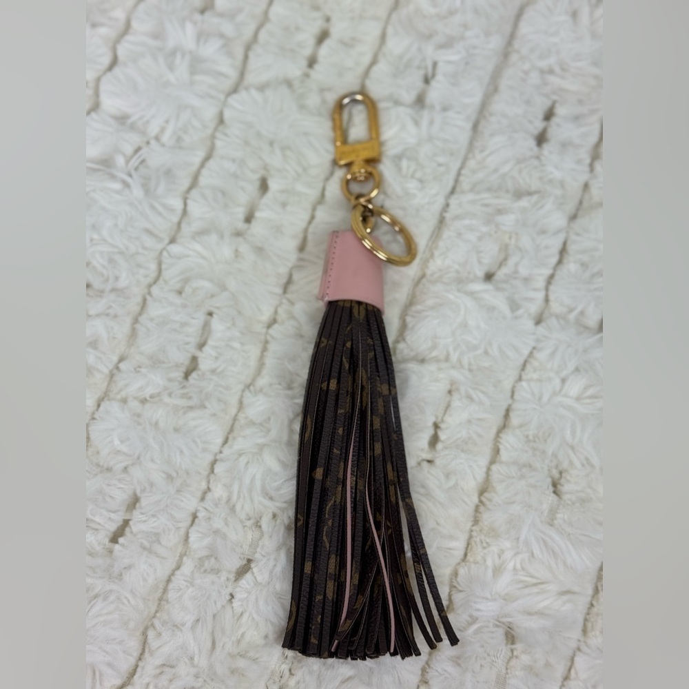 Louis Vuitton Pink and Brown Key Card Holder